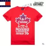 2019U tee shirt tommy hilfiger hommes genereux tee shirt tommy th001 rouge